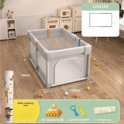 Foldable Baby Playpen - Non-Toxic Indoor Safety Fence & Toddler Activity Area
