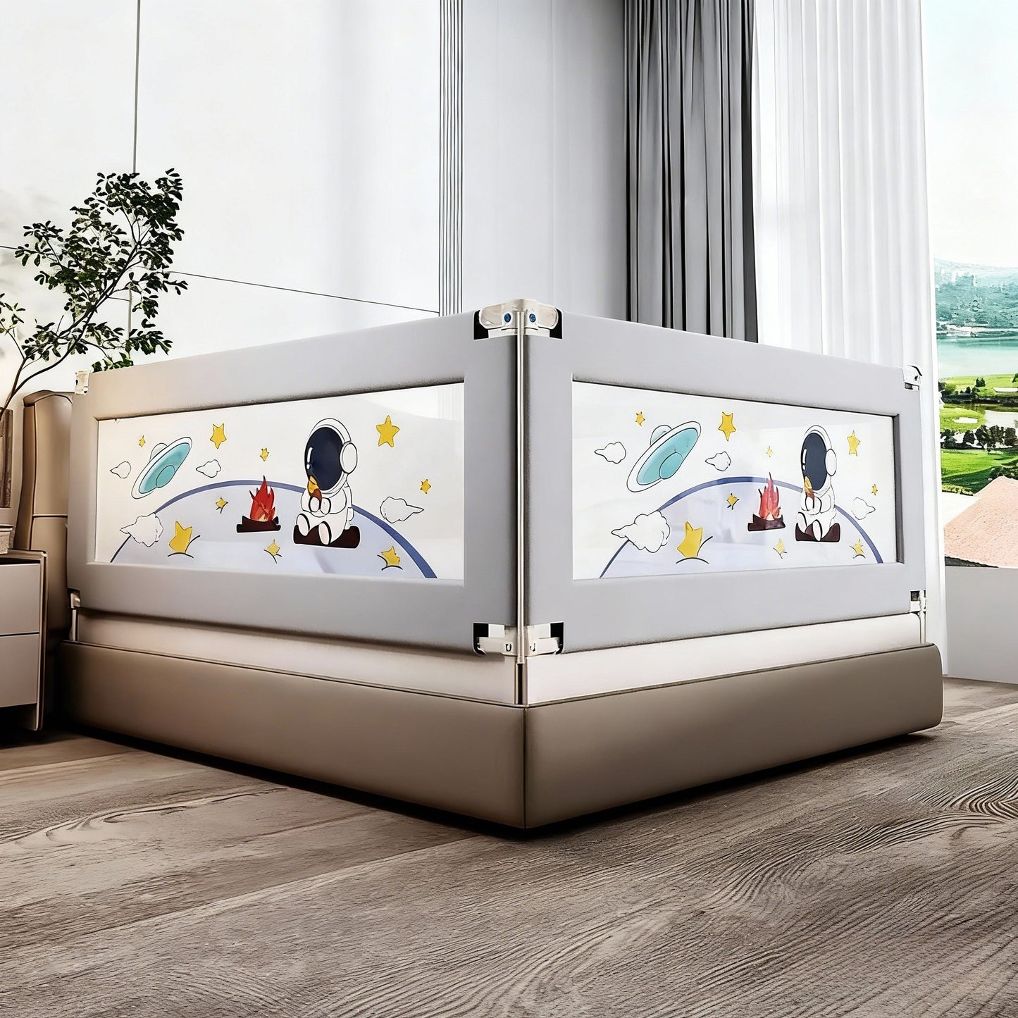 Universal Baby Bed Rail Guard - Reinforced Anti-Fall Barrier with Easy Installation