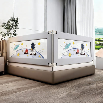 Universal Baby Bed Rail Guard - Reinforced Anti-Fall Barrier with Easy Installation