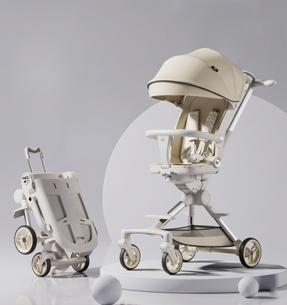 High Landscape Stroller—Lightweight Foldable Double Directional Design Suitable for Sitting or Lying