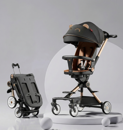 High Landscape Stroller—Lightweight Foldable Double Directional Design Suitable for Sitting or Lying