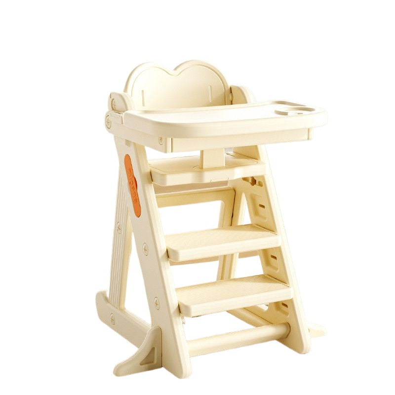 Grow-With-Me High Chair - Adjustable Wooden Seat for Dining & Study