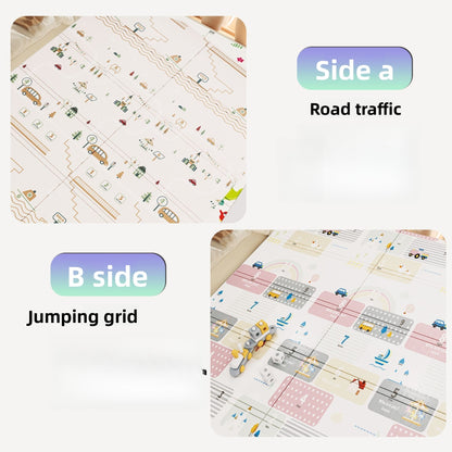 Foldable XPE Play Mat - Extra Thick Non-Toxic Baby Crawling Pad Waterproof & Anti-Slip Floor Mat for Living Room