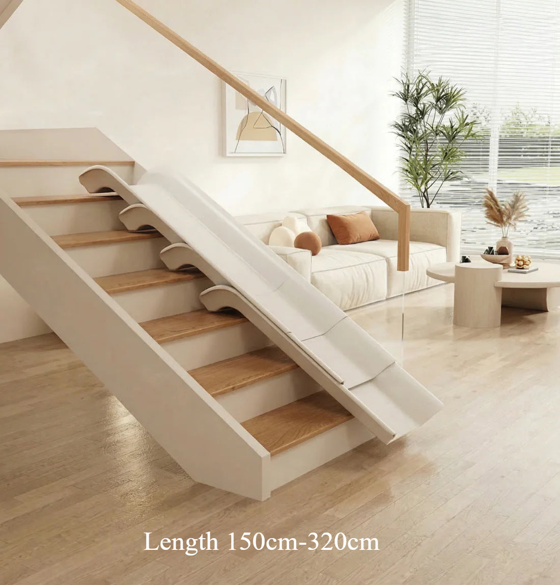 Indoor Transformable Stair Slide – No Assembly Required Safe Play Slide for Bedroom & Home Use