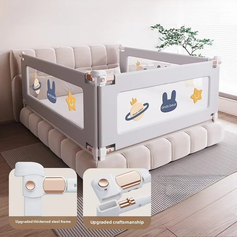 Universal Baby Bed Rail Guard - Reinforced Anti-Fall Barrier with Easy Installation