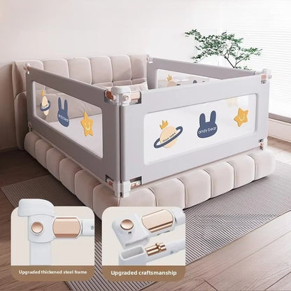 Universal Baby Bed Rail Guard - Reinforced Anti-Fall Barrier with Easy Installation