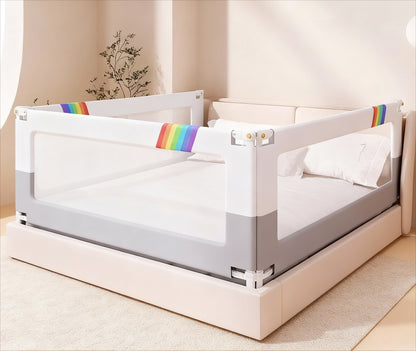 Universal Baby Bed Rail Guard - Reinforced Anti-Fall Barrier with Easy Installation