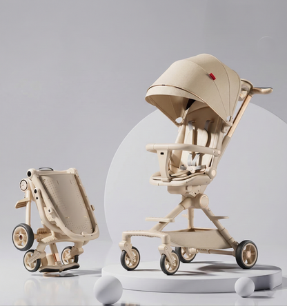 High Landscape Stroller—Lightweight Foldable Double Directional Design Suitable for Sitting or Lying