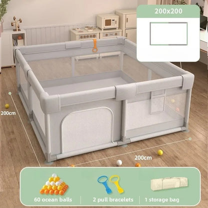 Foldable Baby Playpen - Non-Toxic Indoor Safety Fence & Toddler Activity Area