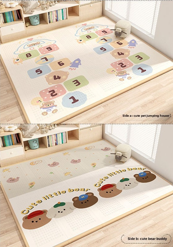 IXPE Foldable Play Mat - Thick Non-Toxic Baby Crawling Pad with Soft Edges
