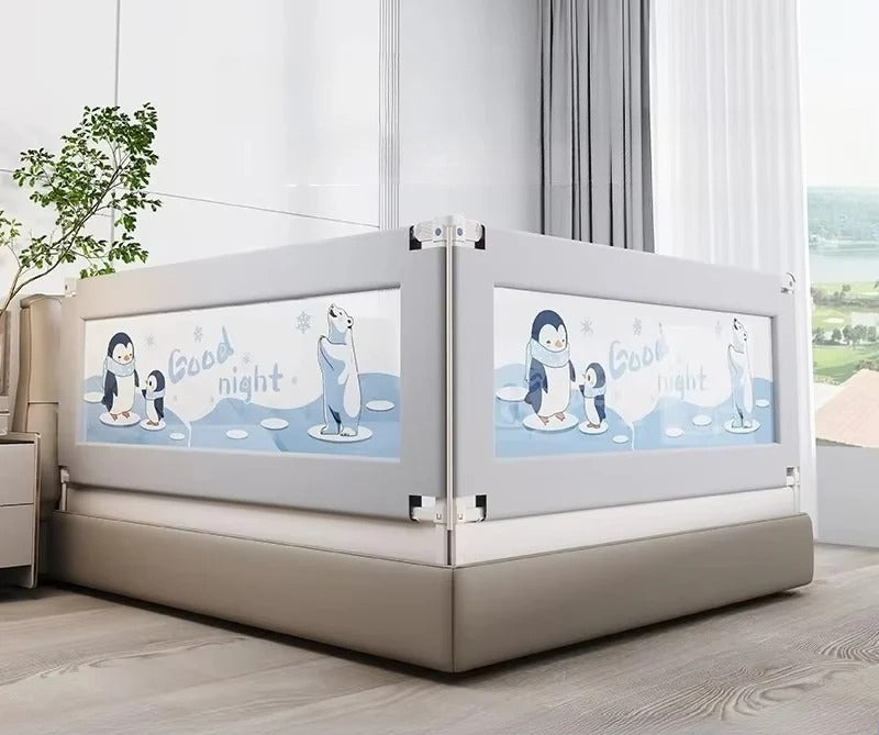 Universal Baby Bed Rail Guard - Reinforced Anti-Fall Barrier with Easy Installation