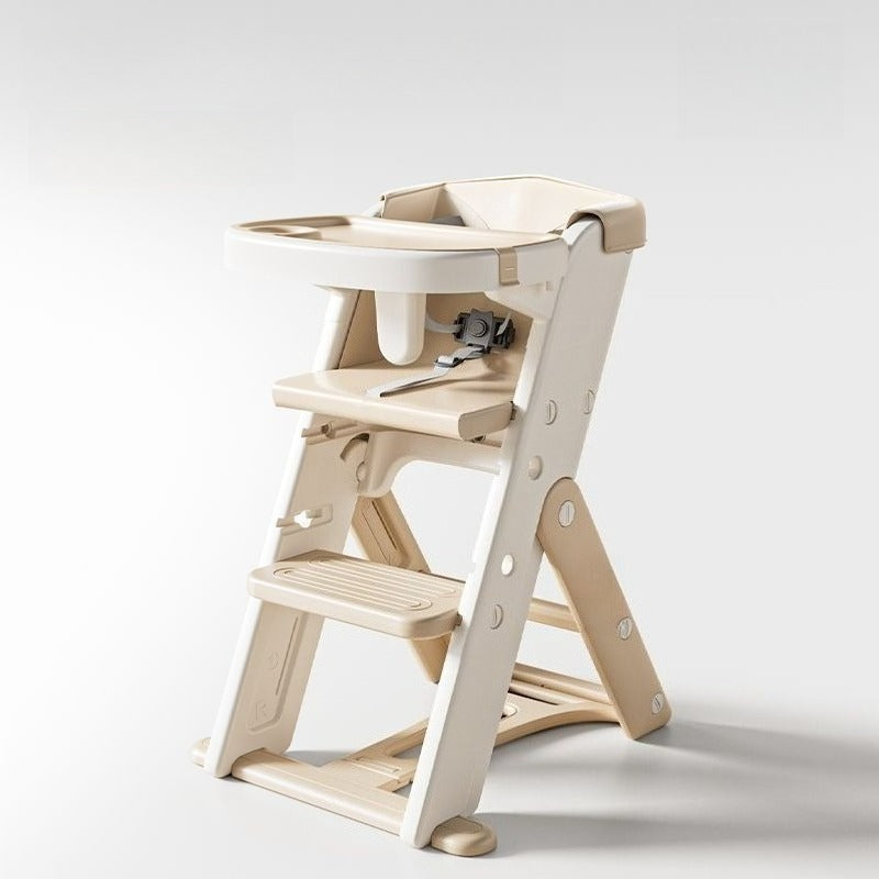 Adjustable High Chair - Portable Growth Seat for Dining and Study with Safe Anti-Tip Design