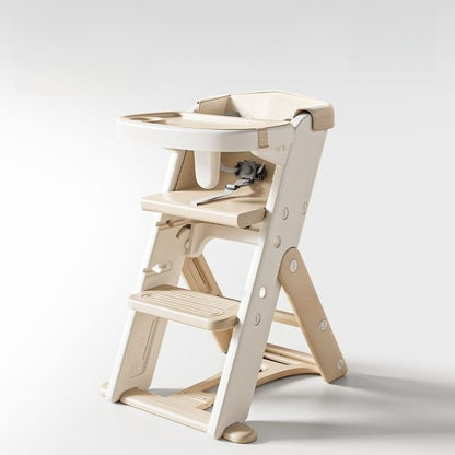 Adjustable High Chair - Portable Growth Seat for Dining and Study with Safe Anti-Tip Design