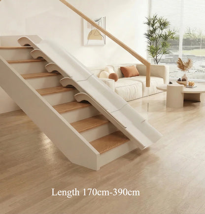 Indoor Transformable Stair Slide – No Assembly Required Safe Play Slide for Bedroom & Home Use