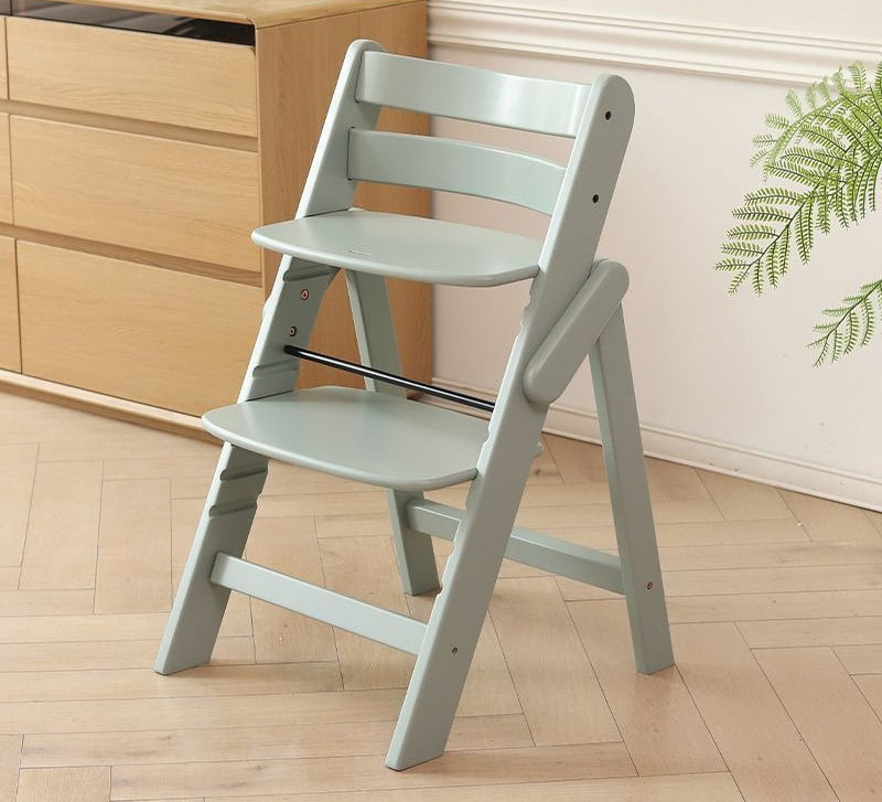 Premium Wood Chair—Sturdy Beech High Chair with Adjustable Height Safe Baby Dining & Sitting Support for Home