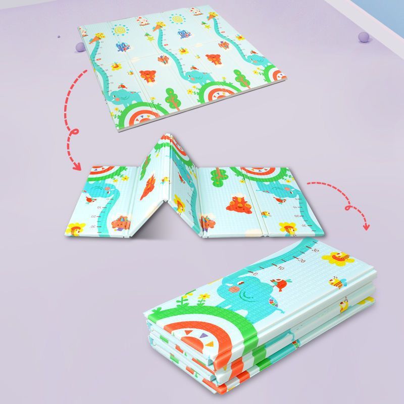 Foldable XPE Play Mat - Extra Thick Non-Toxic Baby Crawling Pad Waterproof & Anti-Slip Floor Mat for Living Room