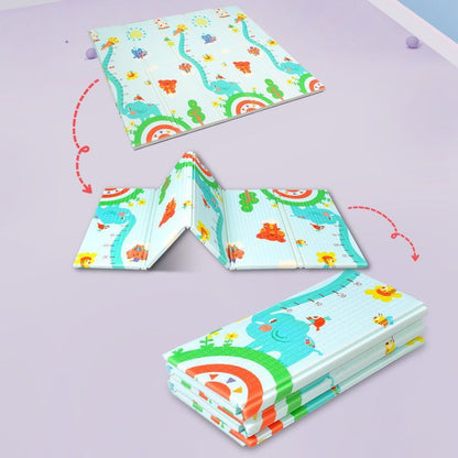 Foldable XPE Play Mat - Extra Thick Non-Toxic Baby Crawling Pad Waterproof & Anti-Slip Floor Mat for Living Room