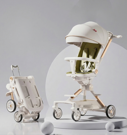 High Landscape Stroller—Lightweight Foldable Double Directional Design Suitable for Sitting or Lying