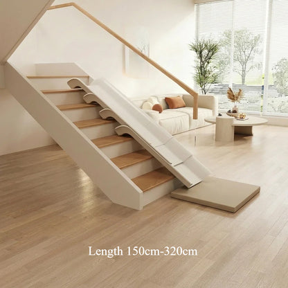 Indoor Transformable Stair Slide – No Assembly Required Safe Play Slide for Bedroom & Home Use
