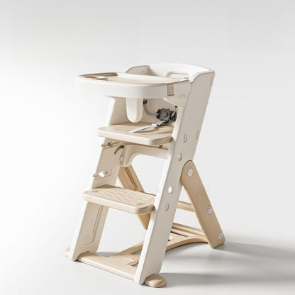 Adjustable High Chair - Portable Growth Seat for Dining and Study with Safe Anti-Tip Design