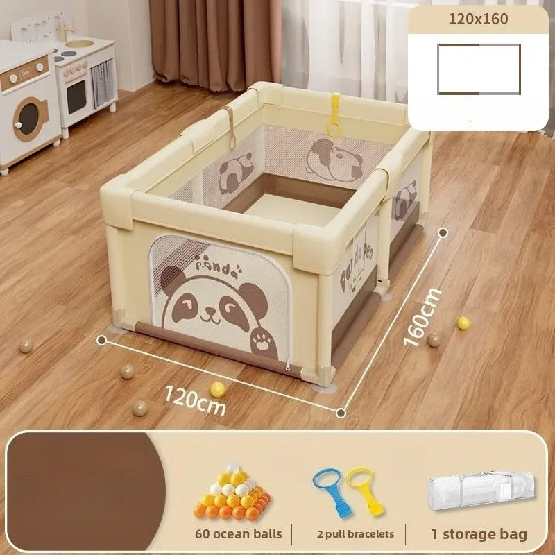 Foldable Baby Playpen - Non-Toxic Indoor Safety Fence & Toddler Activity Area