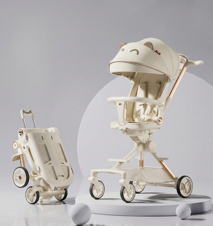 High Landscape Stroller—Lightweight Foldable Double Directional Design Suitable for Sitting or Lying