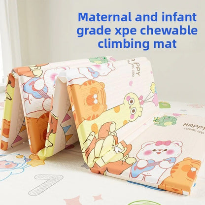 Foldable XPE Play Mat - Extra Thick Non-Toxic Baby Crawling Pad Waterproof & Anti-Slip Floor Mat for Living Room