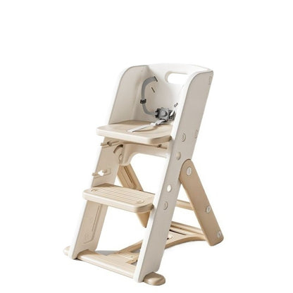 Adjustable High Chair - Portable Growth Seat for Dining and Study with Safe Anti-Tip Design