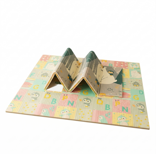 Foldable XPE Play Mat - Extra Thick Non-Toxic Baby Crawling Pad Waterproof & Anti-Slip Floor Mat for Living Room