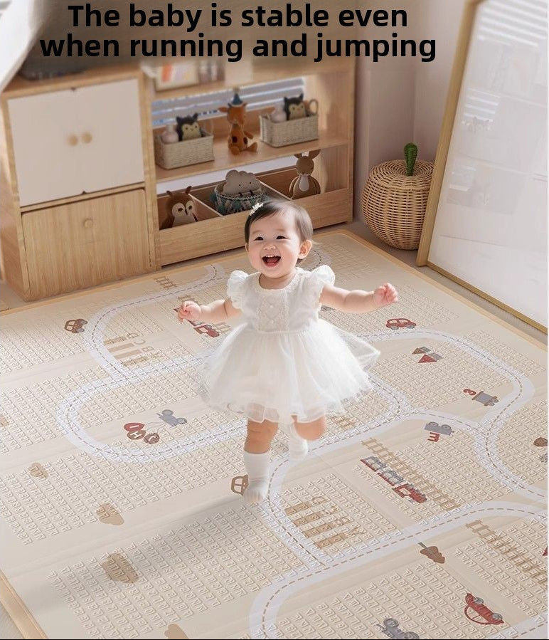 IXPE Foldable Play Mat - Thick Non-Toxic Baby Crawling Pad with Soft Edges