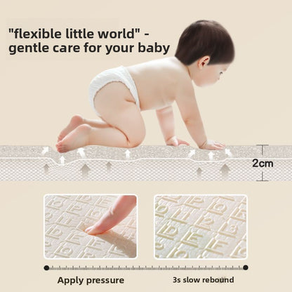 IXPE Foldable Play Mat - Thick Non-Toxic Baby Crawling Pad with Soft Edges