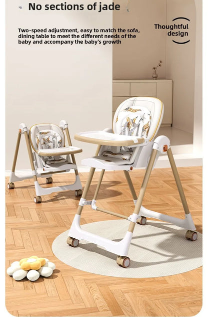 Portable Feeding Seat - Multifunctional Foldable Chair Suitable for Home Use and Learning to Sit
