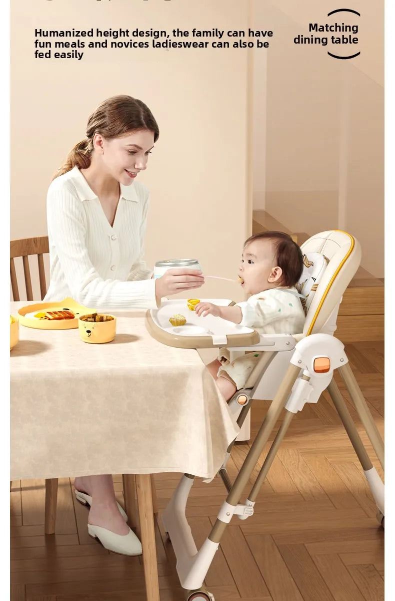 Portable Feeding Seat - Multifunctional Foldable Chair Suitable for Home Use and Learning to Sit