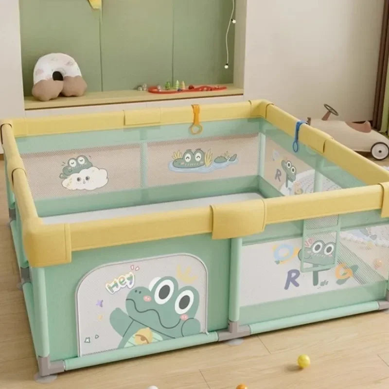 Foldable Baby Playpen - Non-Toxic Indoor Safety Fence & Toddler Activity Area