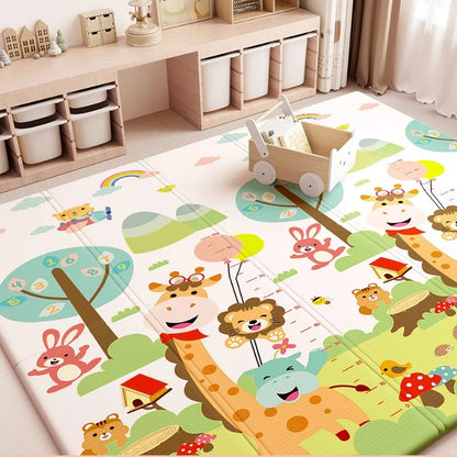 Extra Thick Baby Play Mat  Foldable Non-Toxic Odorless Foam Crawling Mat for Living Room Safe Floor Padding for Kids