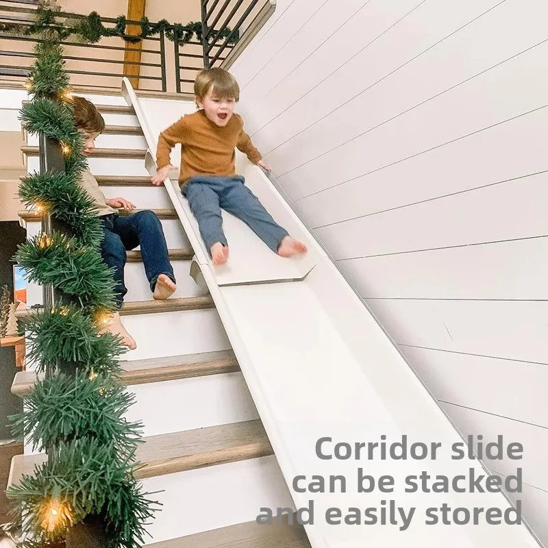 Indoor Transformable Stair Slide – No Assembly Required Safe Play Slide for Bedroom & Home Use