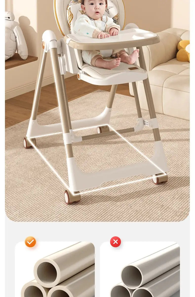 Portable Feeding Seat - Multifunctional Foldable Chair Suitable for Home Use and Learning to Sit