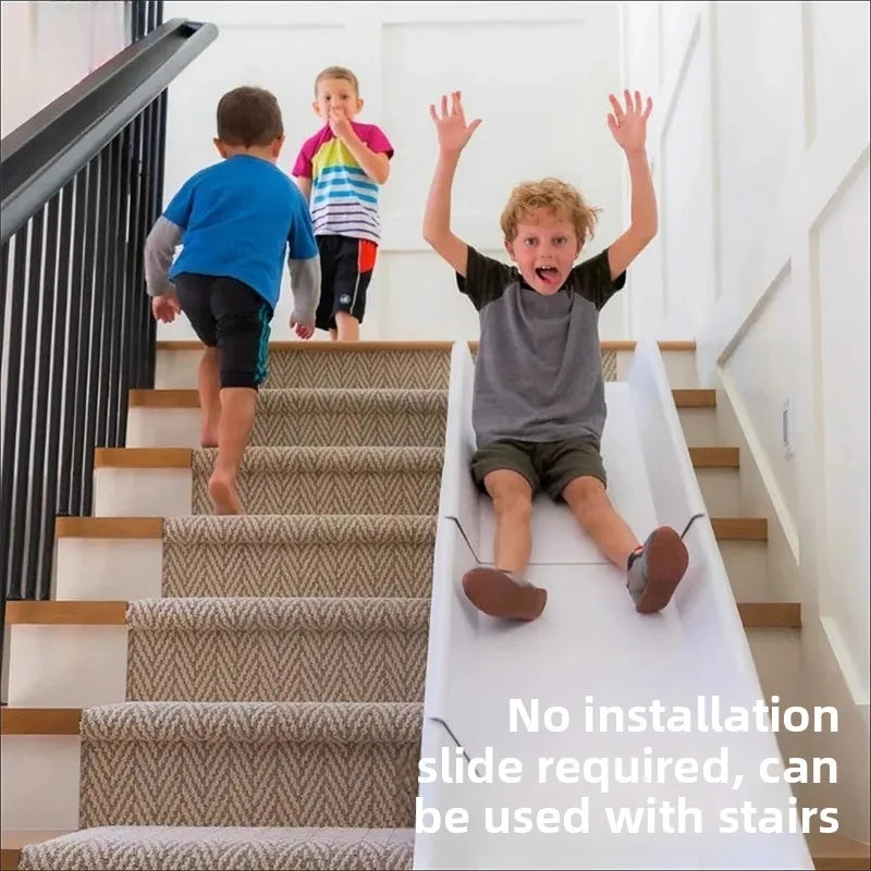 Indoor Transformable Stair Slide – No Assembly Required Safe Play Slide for Bedroom & Home Use