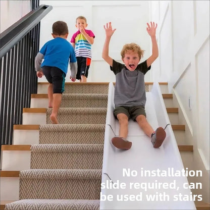 Indoor Transformable Stair Slide – No Assembly Required Safe Play Slide for Bedroom & Home Use