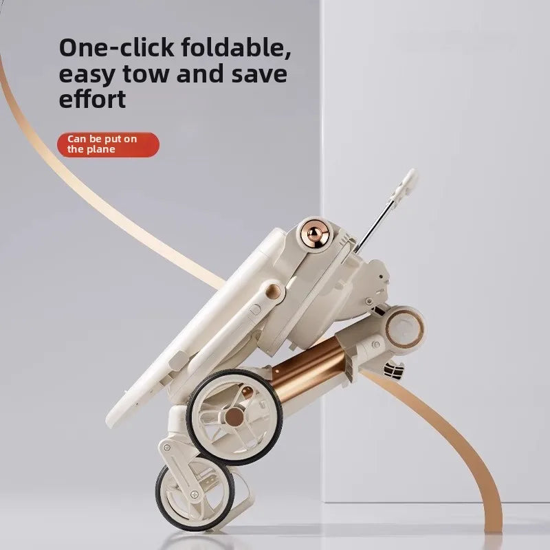 High Landscape Stroller—Lightweight Foldable Double Directional Design Suitable for Sitting or Lying