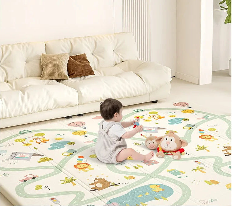 The Foldable Play Mat—Uncompromising Safety & Modern Simplicity