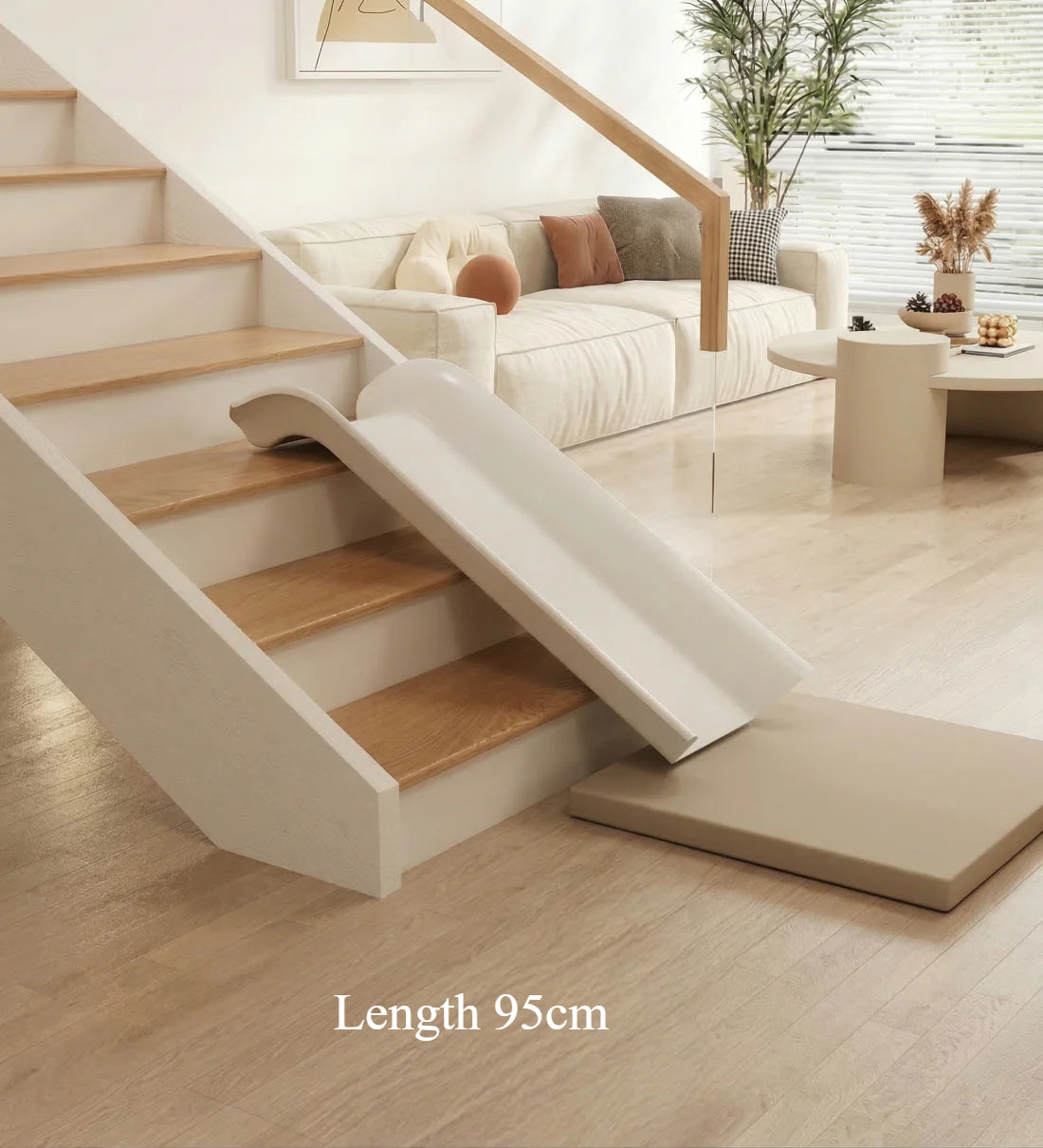 Indoor Transformable Stair Slide – No Assembly Required Safe Play Slide for Bedroom & Home Use
