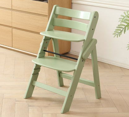 Premium Wood Chair—Sturdy Beech High Chair with Adjustable Height Safe Baby Dining & Sitting Support for Home