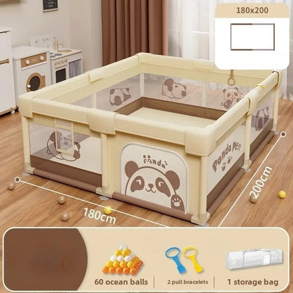 Foldable Baby Playpen - Non-Toxic Indoor Safety Fence & Toddler Activity Area