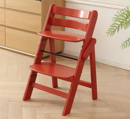 Premium Wood Chair—Sturdy Beech High Chair with Adjustable Height Safe Baby Dining & Sitting Support for Home