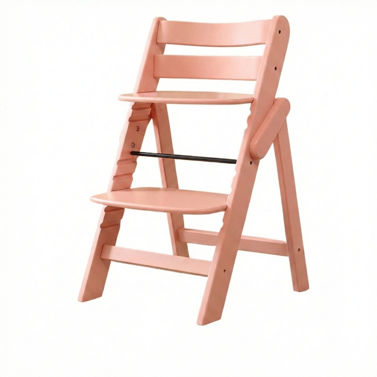 Premium Wood Chair—Sturdy Beech High Chair with Adjustable Height Safe Baby Dining & Sitting Support for Home