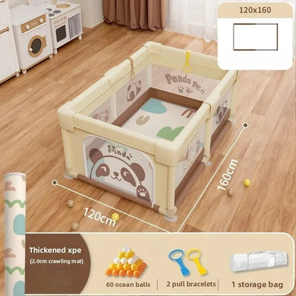 Foldable Baby Playpen - Non-Toxic Indoor Safety Fence & Toddler Activity Area