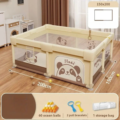 Foldable Baby Playpen - Non-Toxic Indoor Safety Fence & Toddler Activity Area