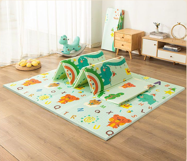 Foldable XPE Play Mat - Extra Thick Non-Toxic Baby Crawling Pad Waterproof & Anti-Slip Floor Mat for Living Room