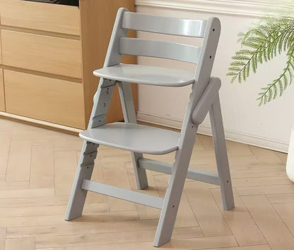 Premium Wood Chair—Sturdy Beech High Chair with Adjustable Height Safe Baby Dining & Sitting Support for Home
